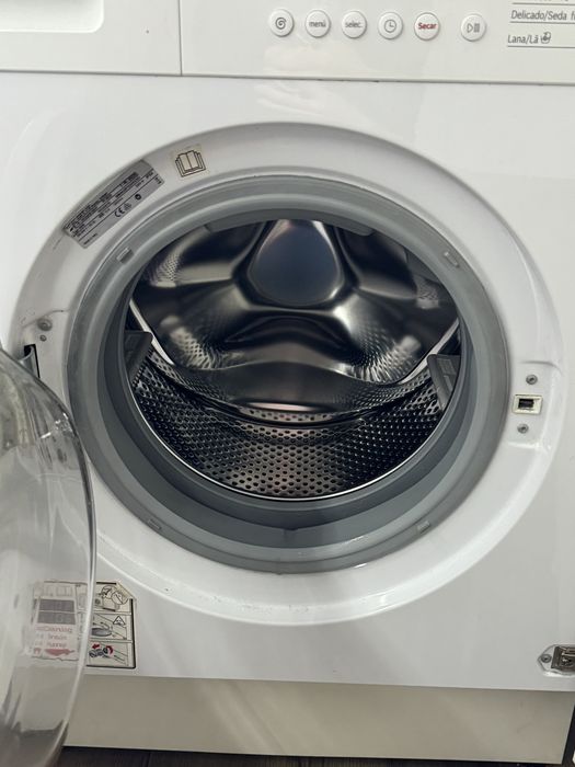 Maquina lavar e secar roupa de encastre