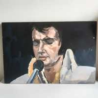 Quadro Pintura Elvis Presley 60x40cm Aglomerado Madeira