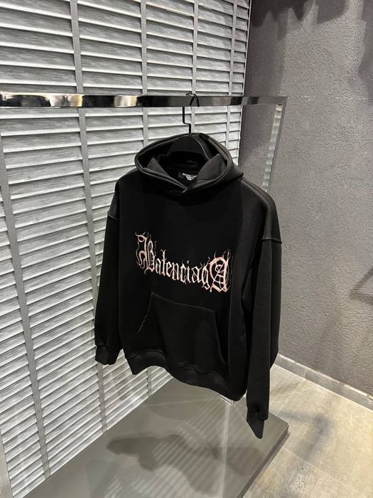 Худи мужское Balenciaga оверсайз женское унисекс
