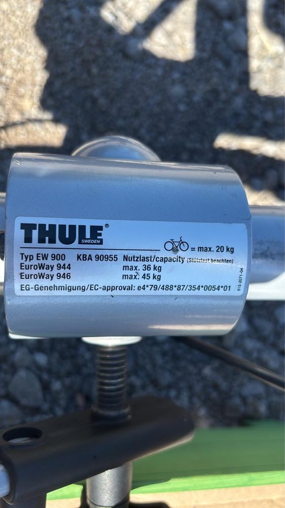 Bagaznik rowerowy Thule, 2 rowery