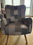 Wygodny fotel patchwork