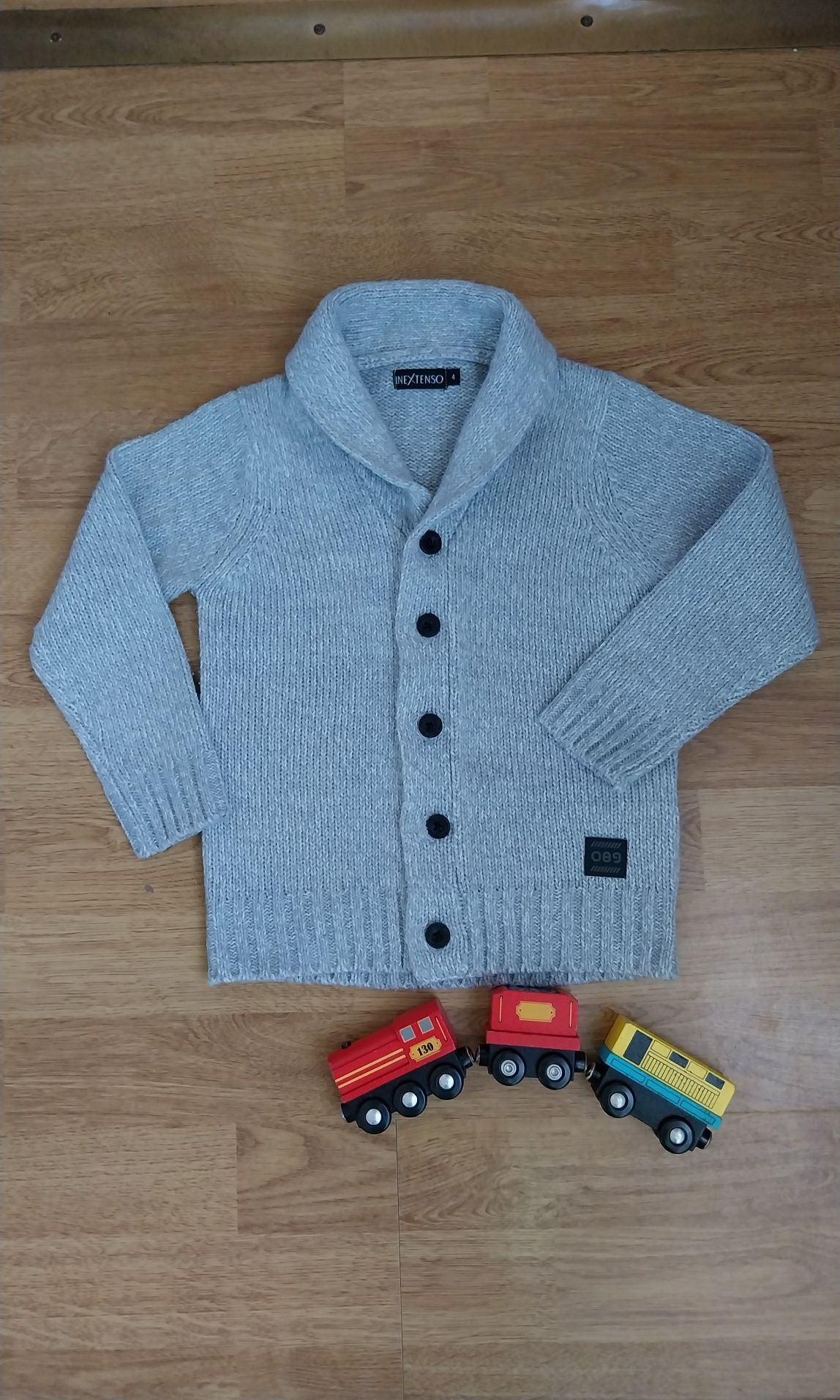 Elegancki szary sweter InExtenso chłopiec 104 cm