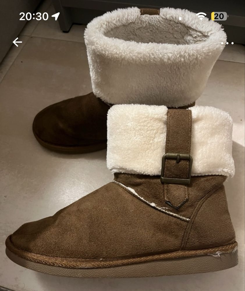 Pantufas tipo bota 36