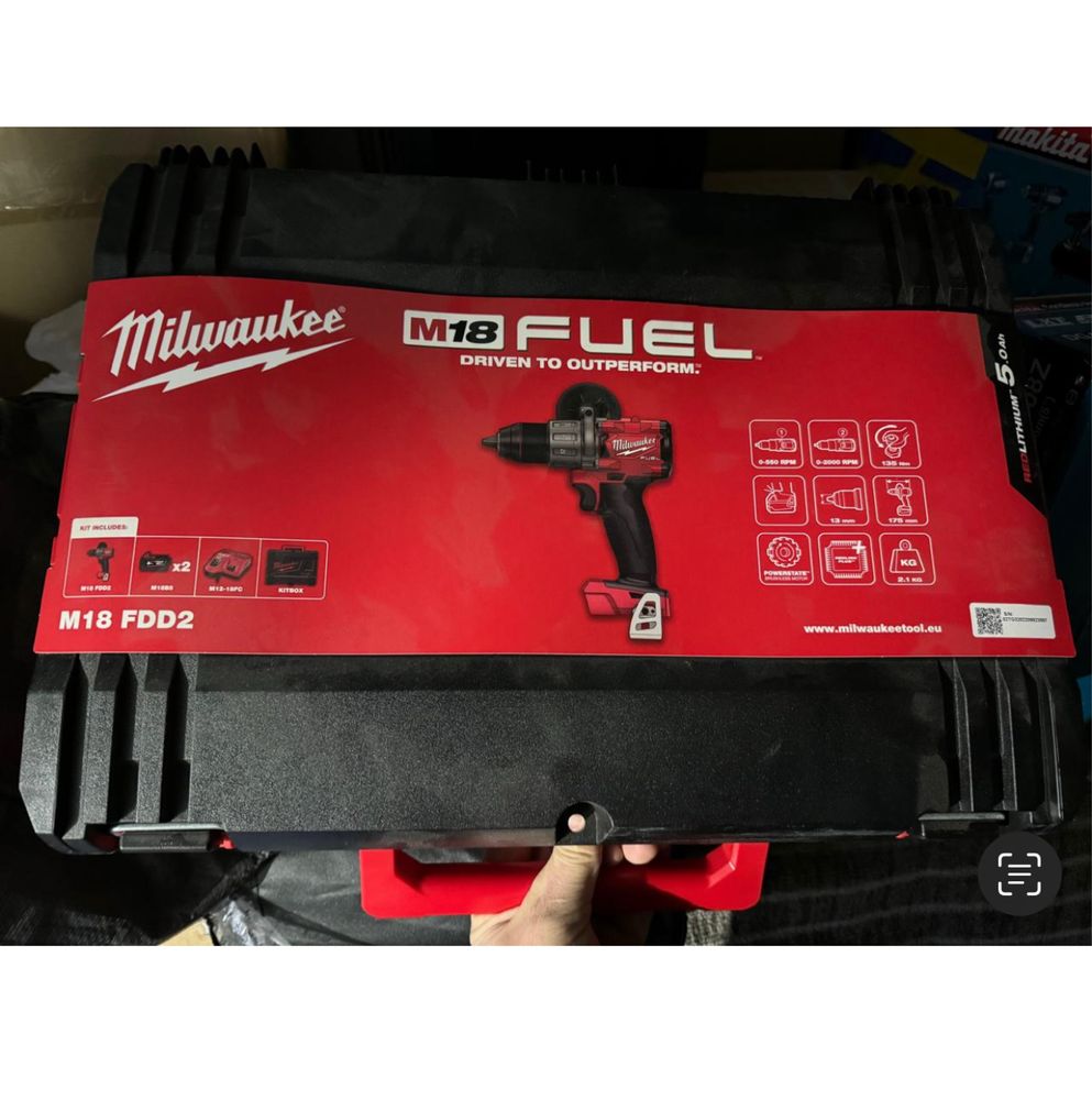 Дриль-шурупокрут акумуляторний MILWAUKEE, M18 FDD2