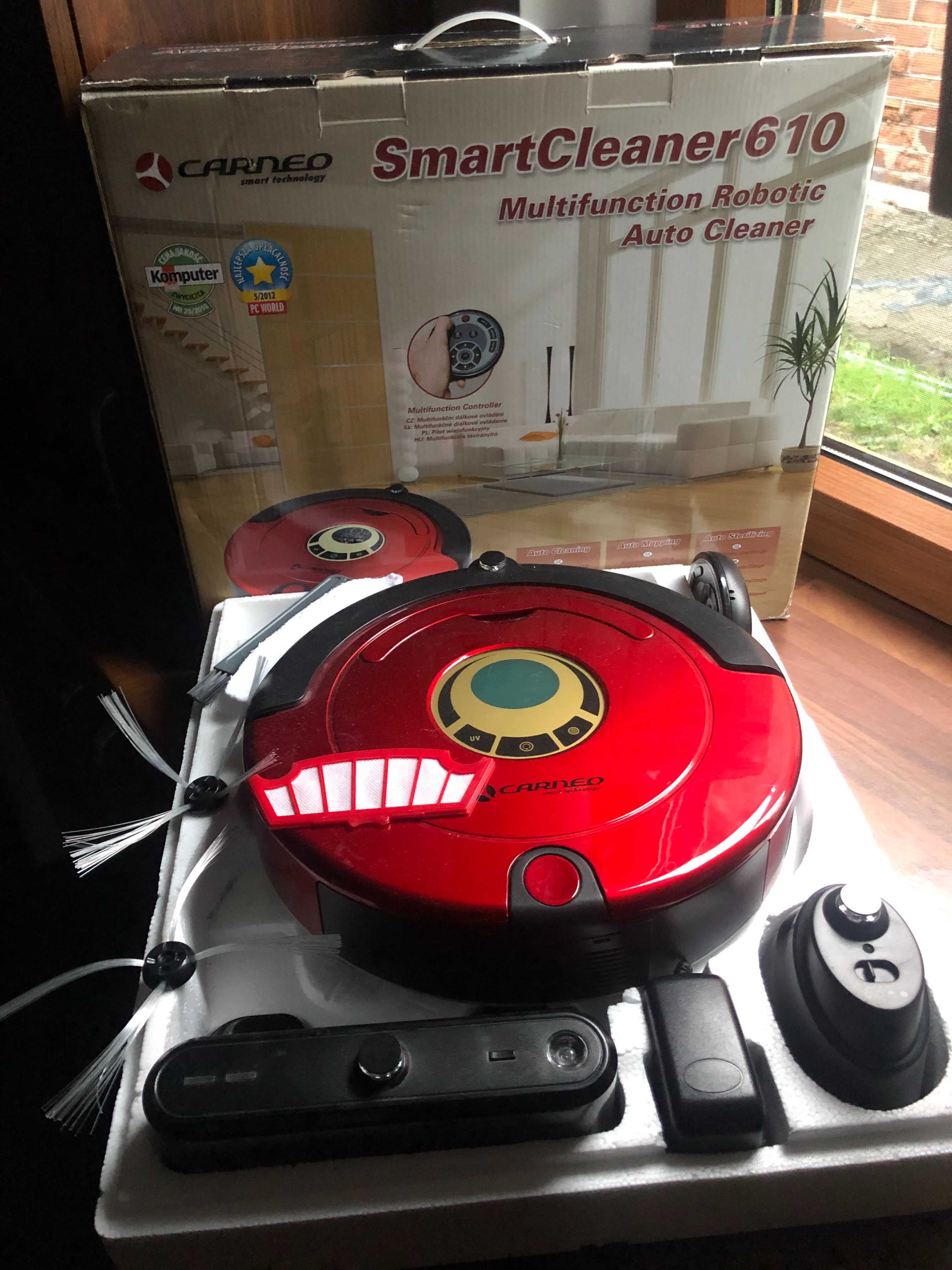 CARNEO Smart Cleaner 610 odkurzacz inteligentny komplet stan BDB