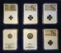 6 monet biblijnych - grading NGC / GCN