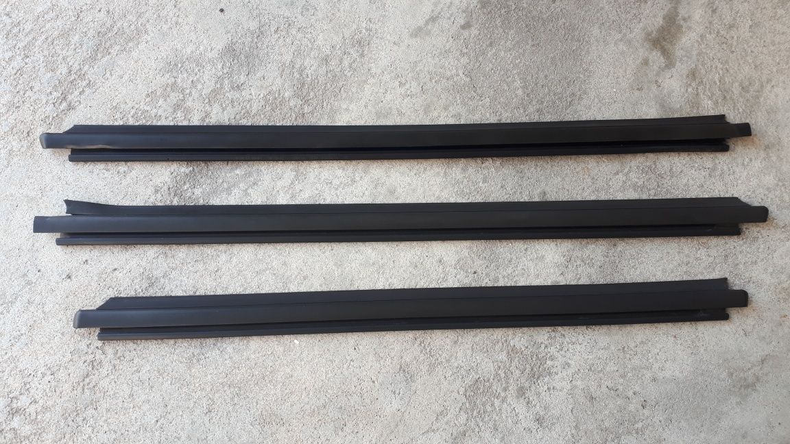 Pálas sol novas a estrear e frisos raspadores portas Fiat Panda 169