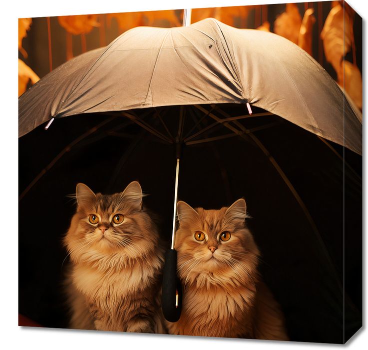 Obraz 50x50cm Jesienny Koci Schron