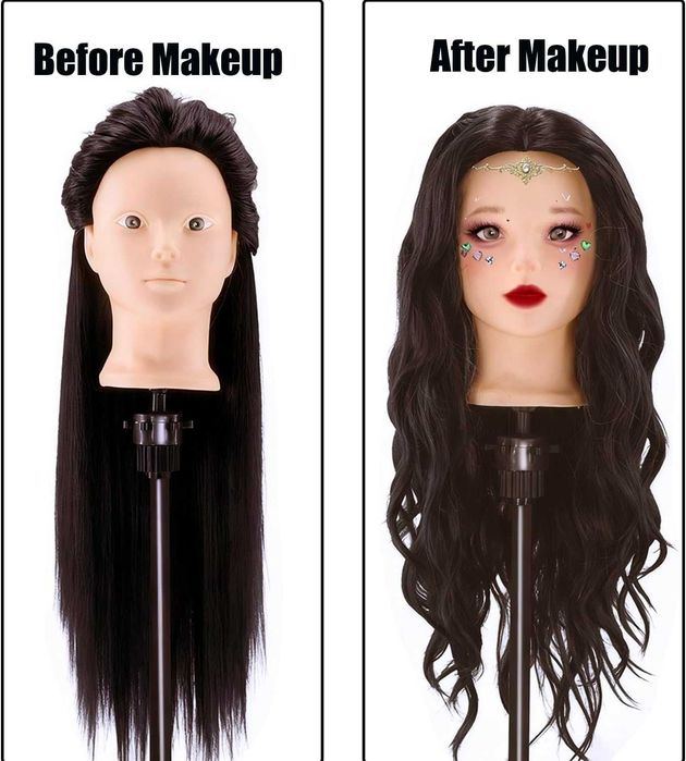 Główka Fryzjerska NOWA Ciemne Włosy