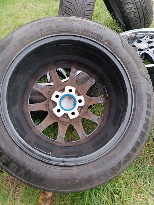 Koła felgi aluminiowe stal 15 cali 5×100 r15 opony zimowe 195)55/65r15