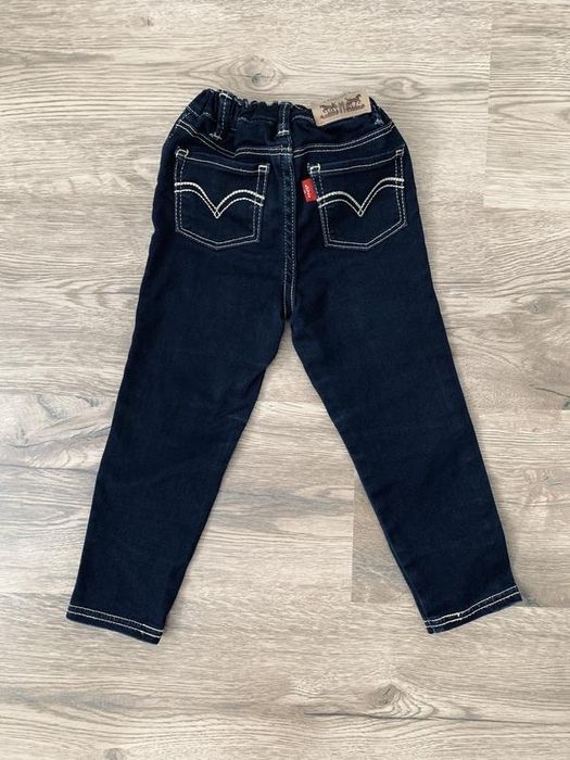 Синие стрейч джинсы джеггинсы levis