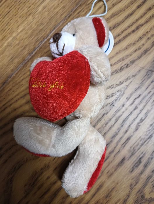 Ursinho novo peluche São Valentim tamanho 18cm