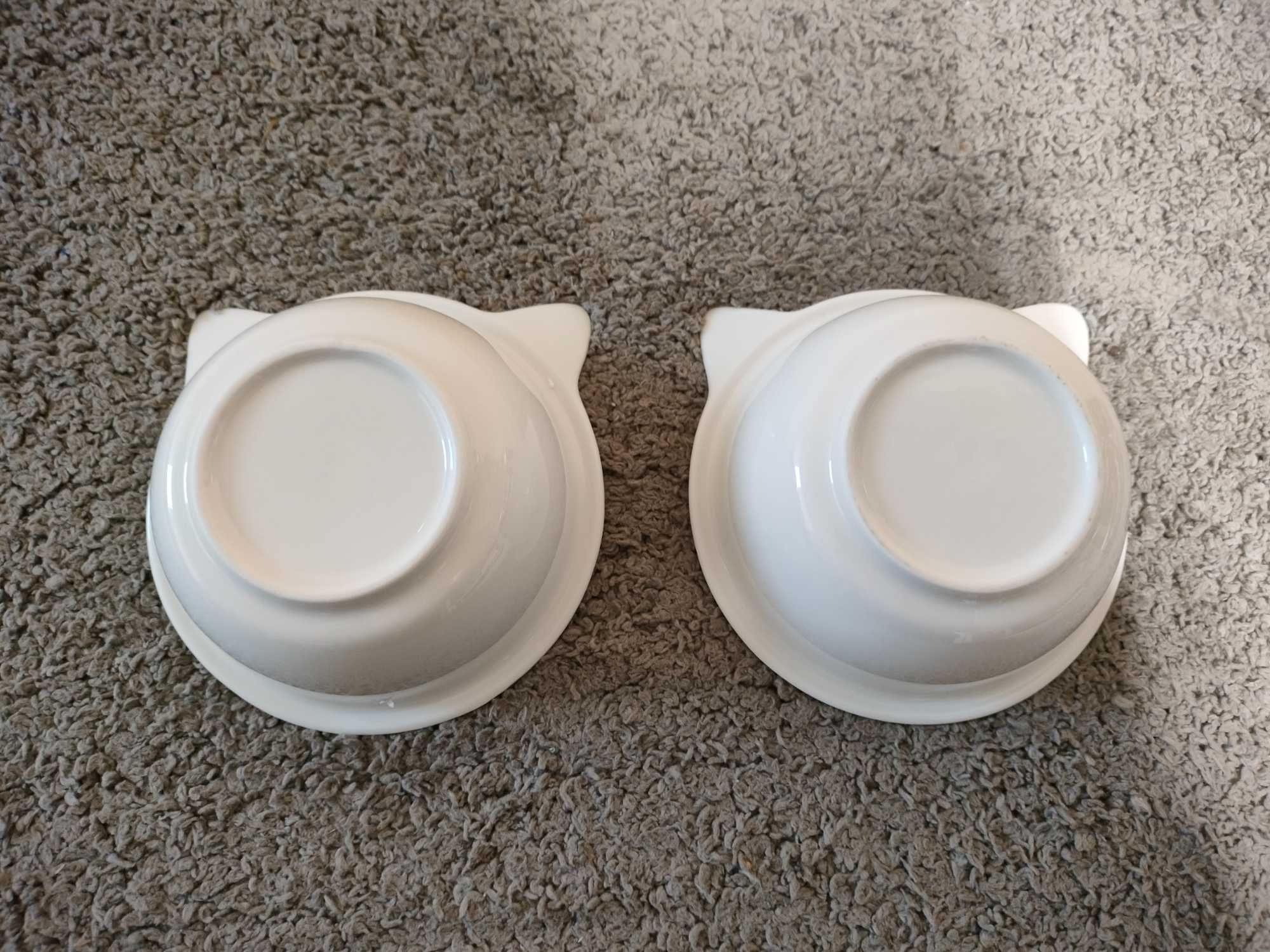 Podwójna miska ceramiczna dla kota