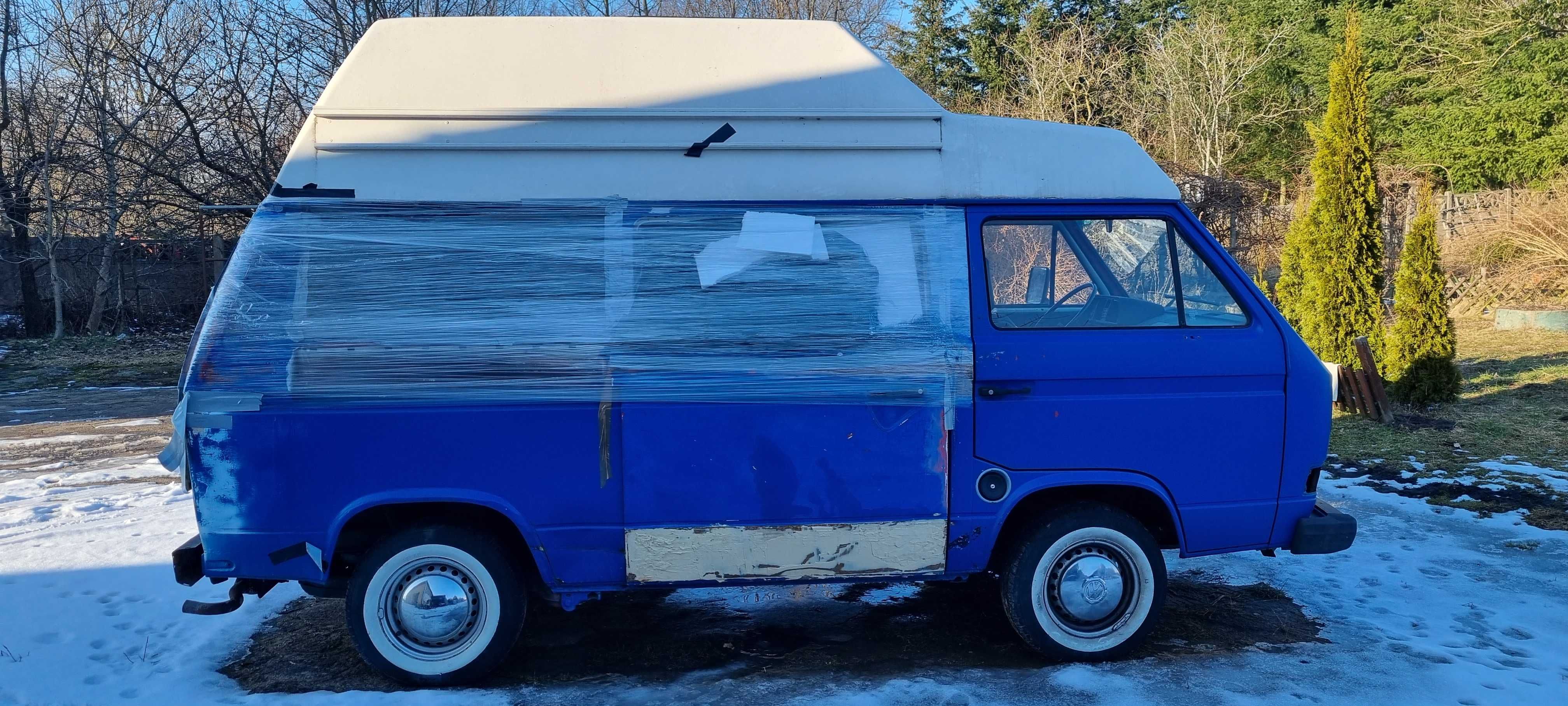 T3, 2.0 benz., jak california, multivan, westfalia-kamper do odbudowy
