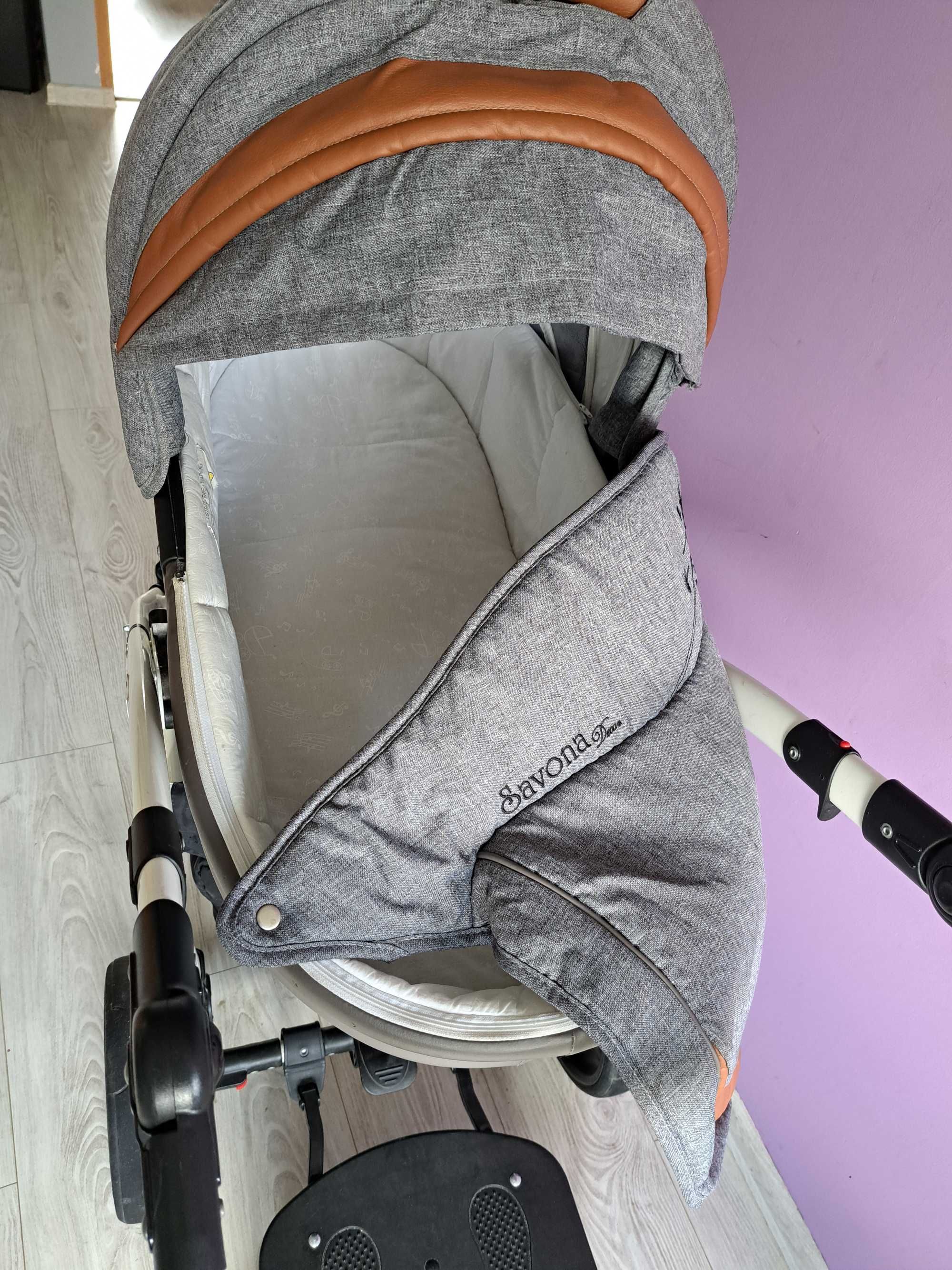 Wózek Coletto, 2 in 1 z dostawką