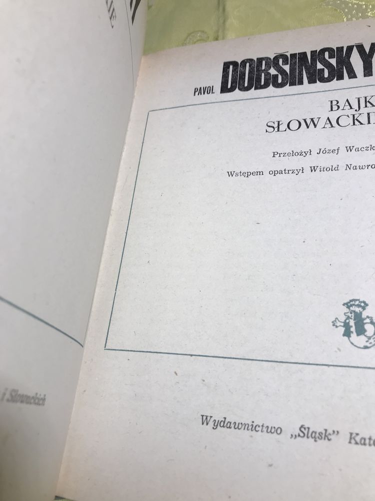 Rarytas Bajki słowackie Pavol Dobšinsky