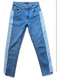 Top secret spodnie jeansy rurki momfit boyfriend z lampasem  XS 34