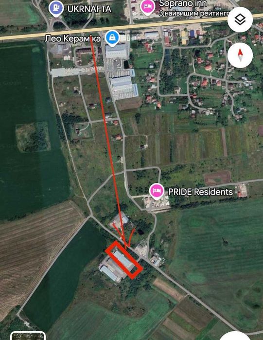 Оренда приміщення 1500 м2 під виробництво/склад з офісом. Без комісії.