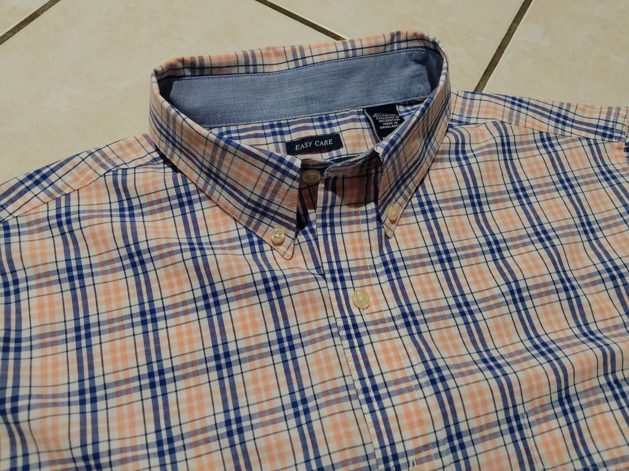 CHAPS by Ralph Lauren USA - NOWA! z LOGO Koszula Męska krótki rękaw XL