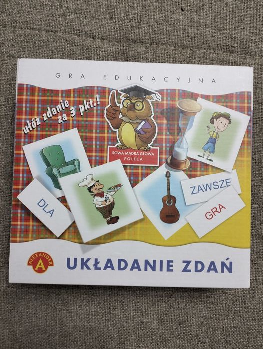 Układanie zdań, gra edukacyjna