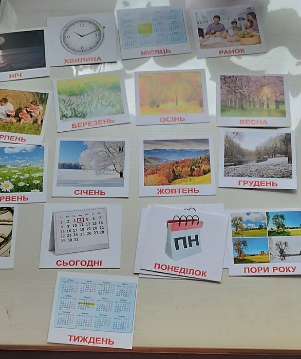 Набір карток -Місяця