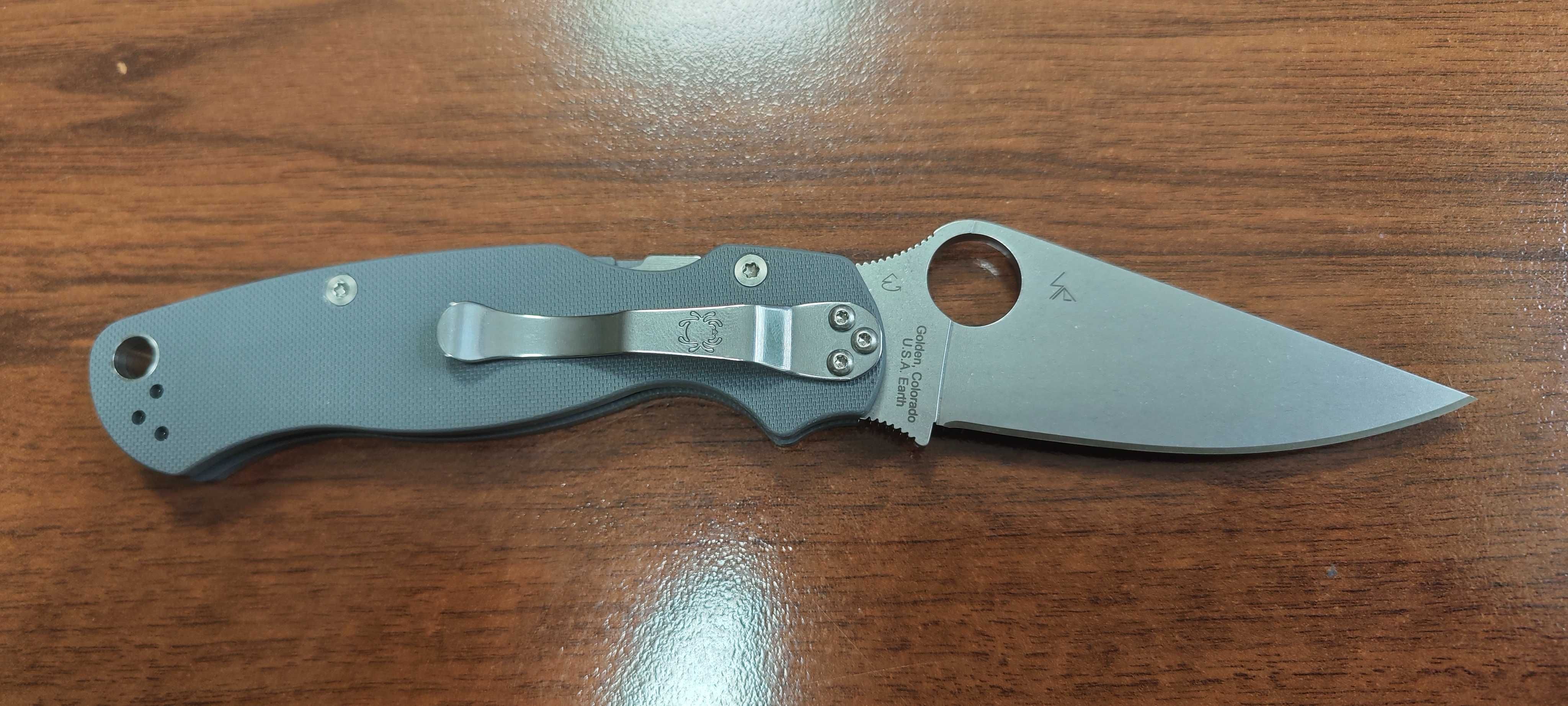 Spyderco Para Military 2 G-10 Dark Gray Maxamet NOWY!!!