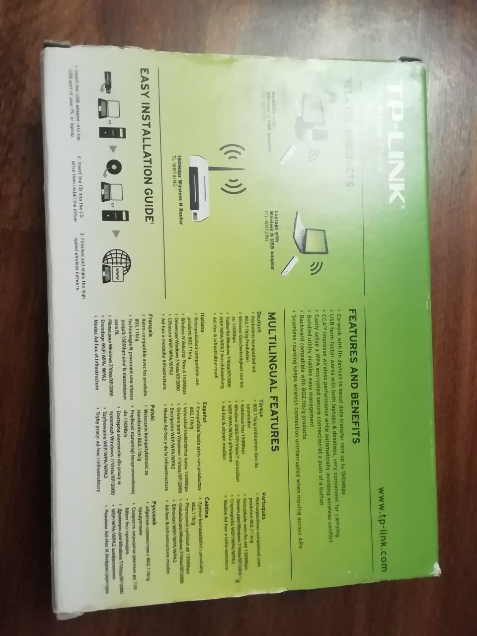 USB Adapter. TP-LINK. 150 Mbps. Wireless N