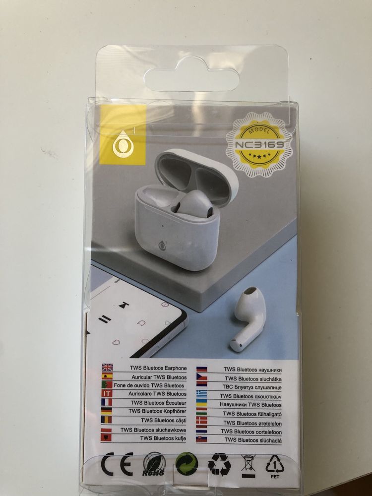 AirPods novos, em caixa selada