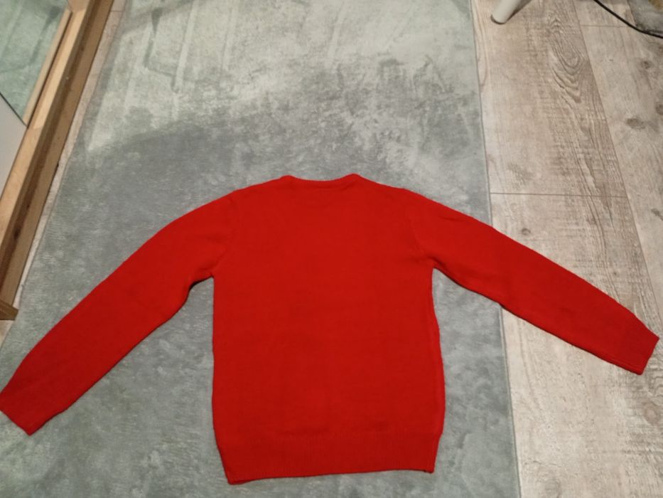 sweter świąteczny Boże Narodzenie z pingwinem i reniferem 134-140