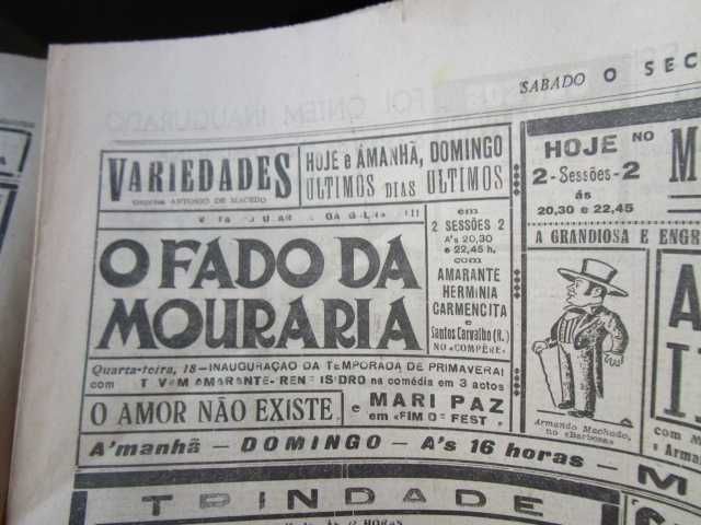 Jornal  Século segunda guerra mundial 1945 Teatro Revista Parque Mayer