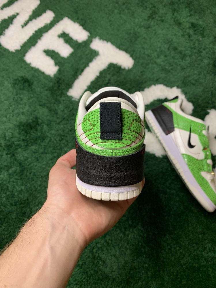 Оригінал Nike Dunk Low Disrupt 2 Green Snakeskin | Нові | Розмір 43