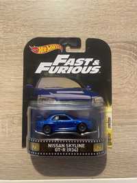 Hot wheels premium nissan r34 f&f