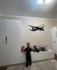 Пано на стіну «Літак» ,картина з дерева  на стіну