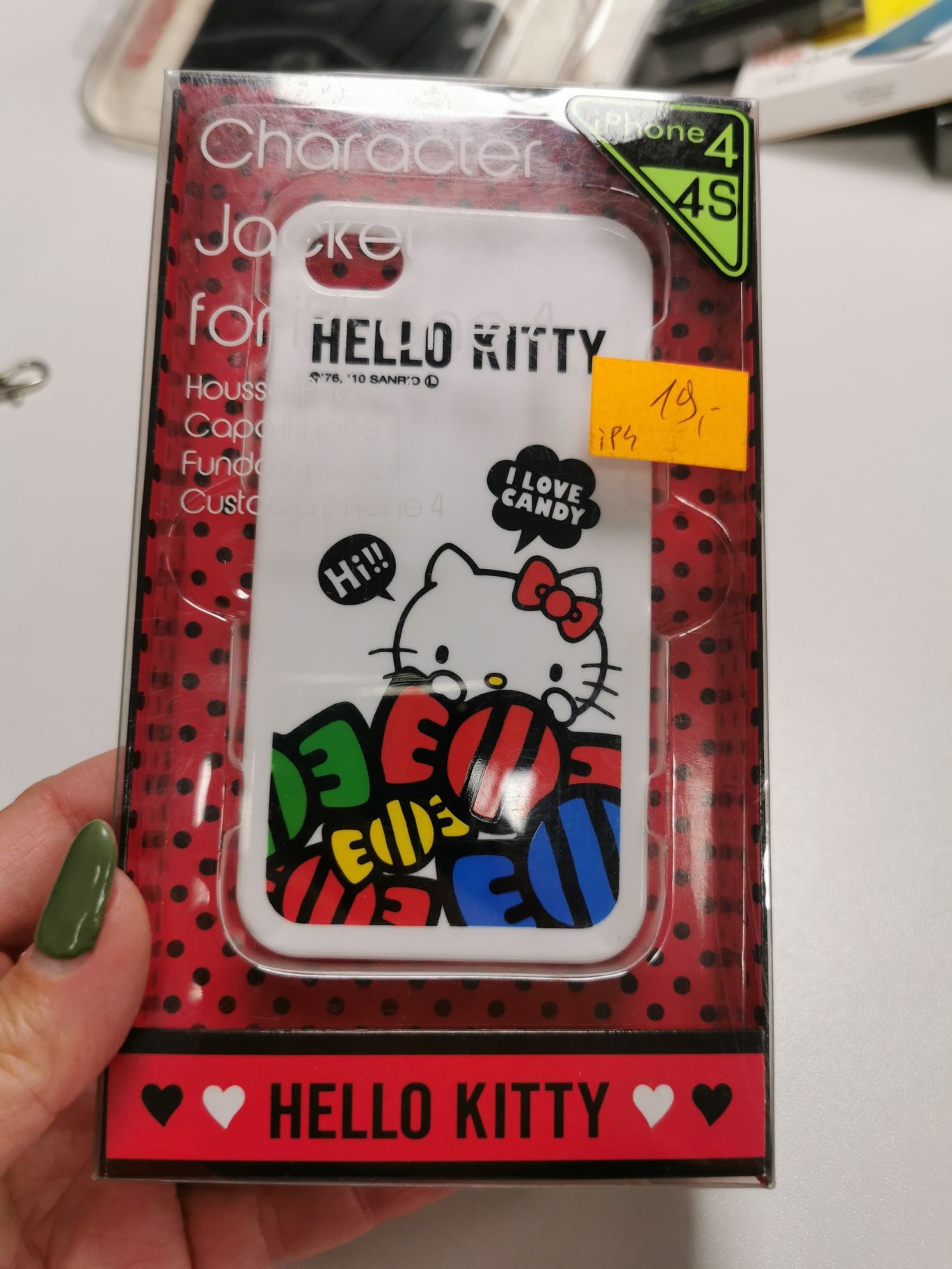 Plecki, case, folia ochronna na ekran IPhone 4 iPhone 4S hello kitty