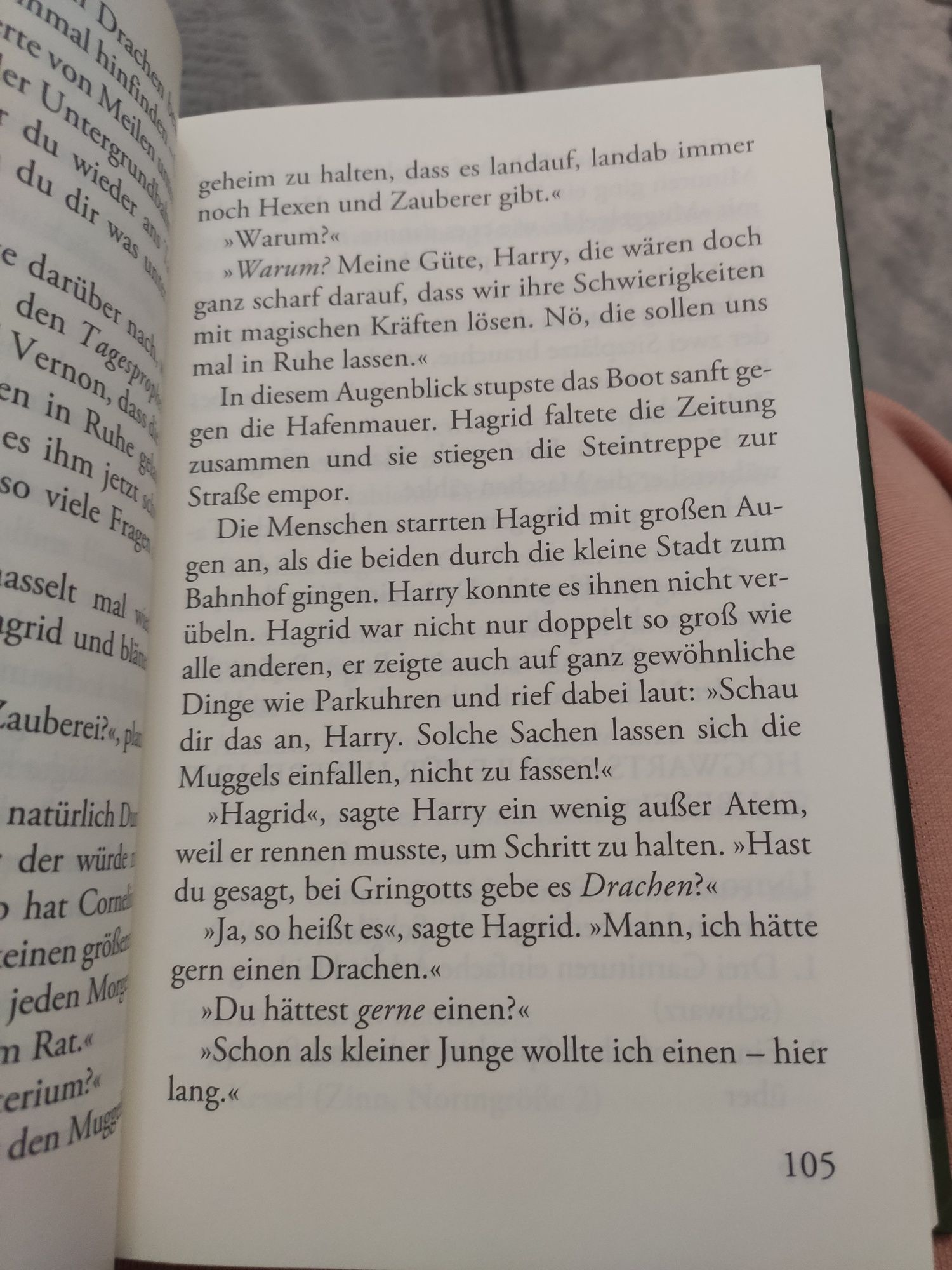 Harry Potter w twardej oprawie, w języku niemieckim. Cześć pierwsza