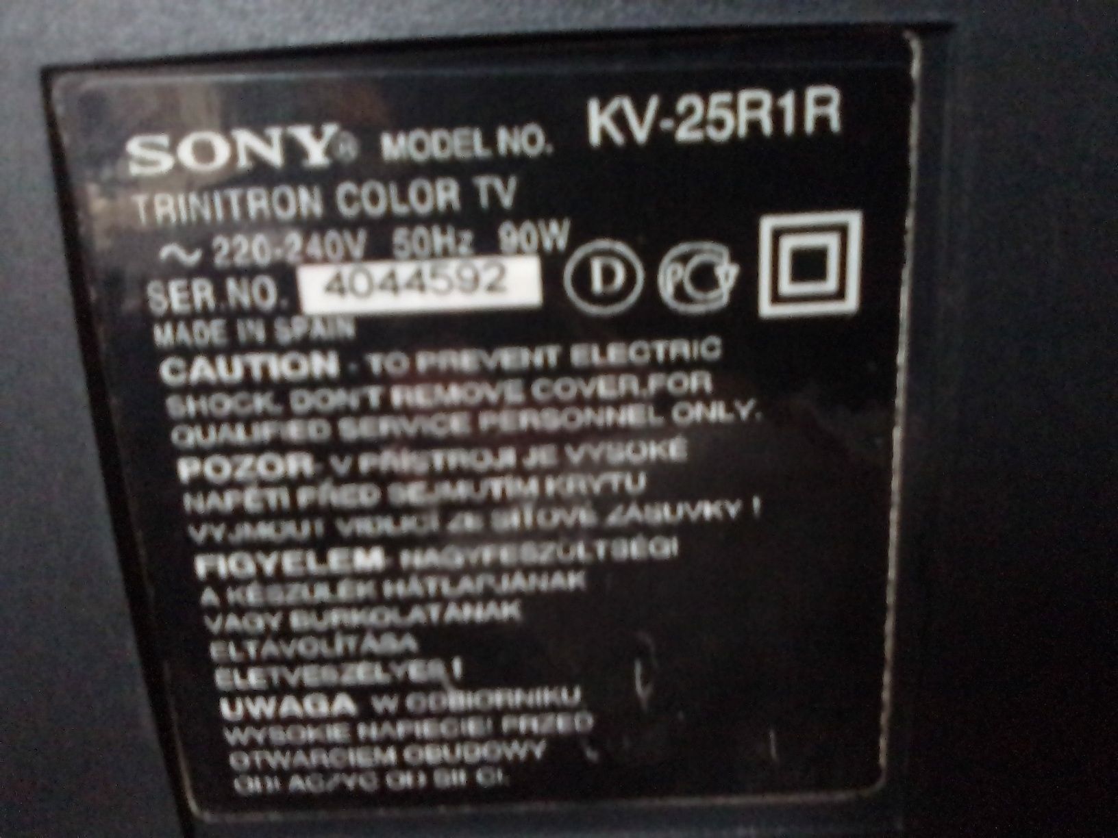 Sony Trinitron kv-25R1R