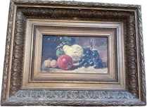 Pintura a óleo sobre tela- Autor: M. Silva - 1919