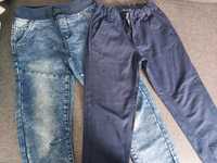 Spodnie jeansy miękkie rozm.122/128