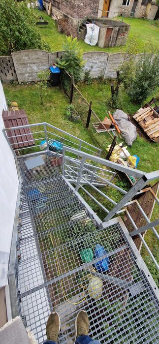 Schody zewnętrzne ocynkowane