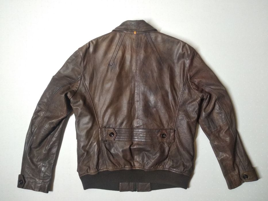 Kurtka skórzana HUGO BOSS ORANGE Jimi-W r.50 skóra jagnięca bomber