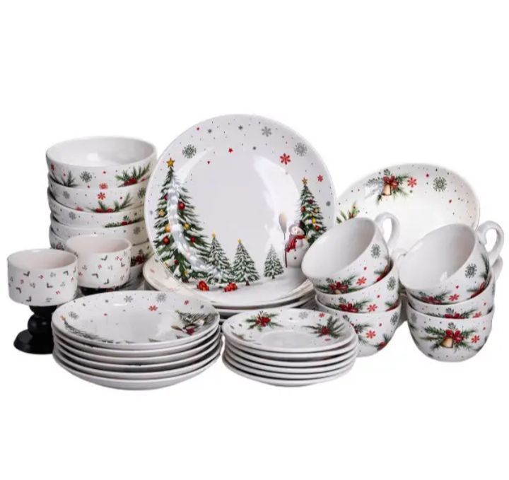 Порцеляновий столовий сервіз на 6 персон, 32 предмети. Фарфоровий