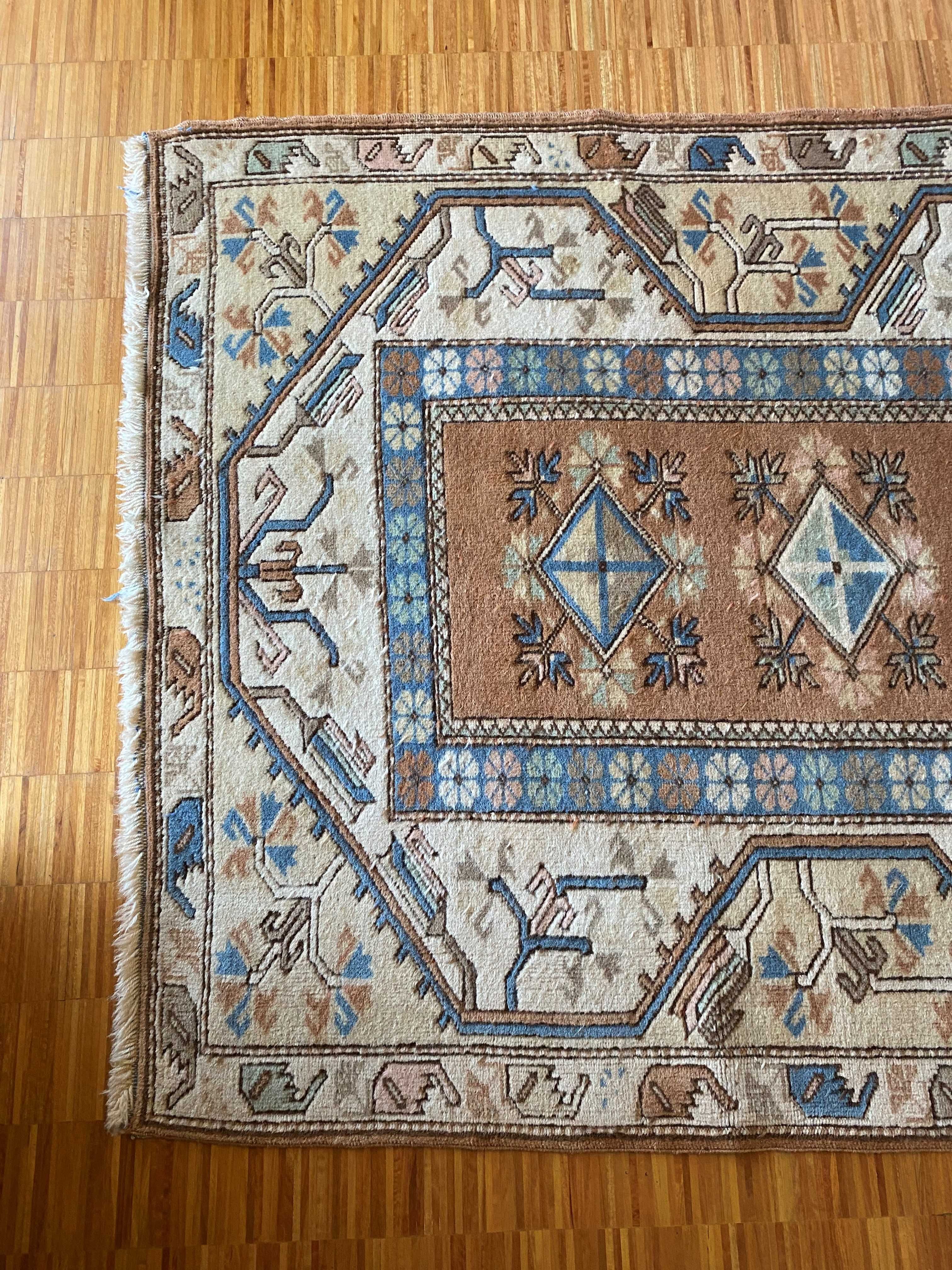 Dois Tapetes Turcos  originais de alta qualidade feito em lã (Kilim)