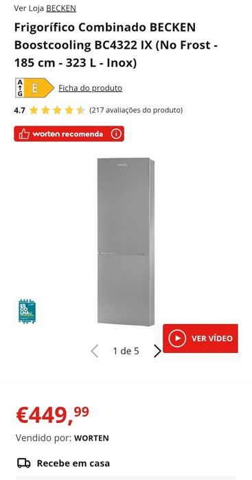 Frigorífico BECKEN Boostcooling BC4322 IX (No Frost)