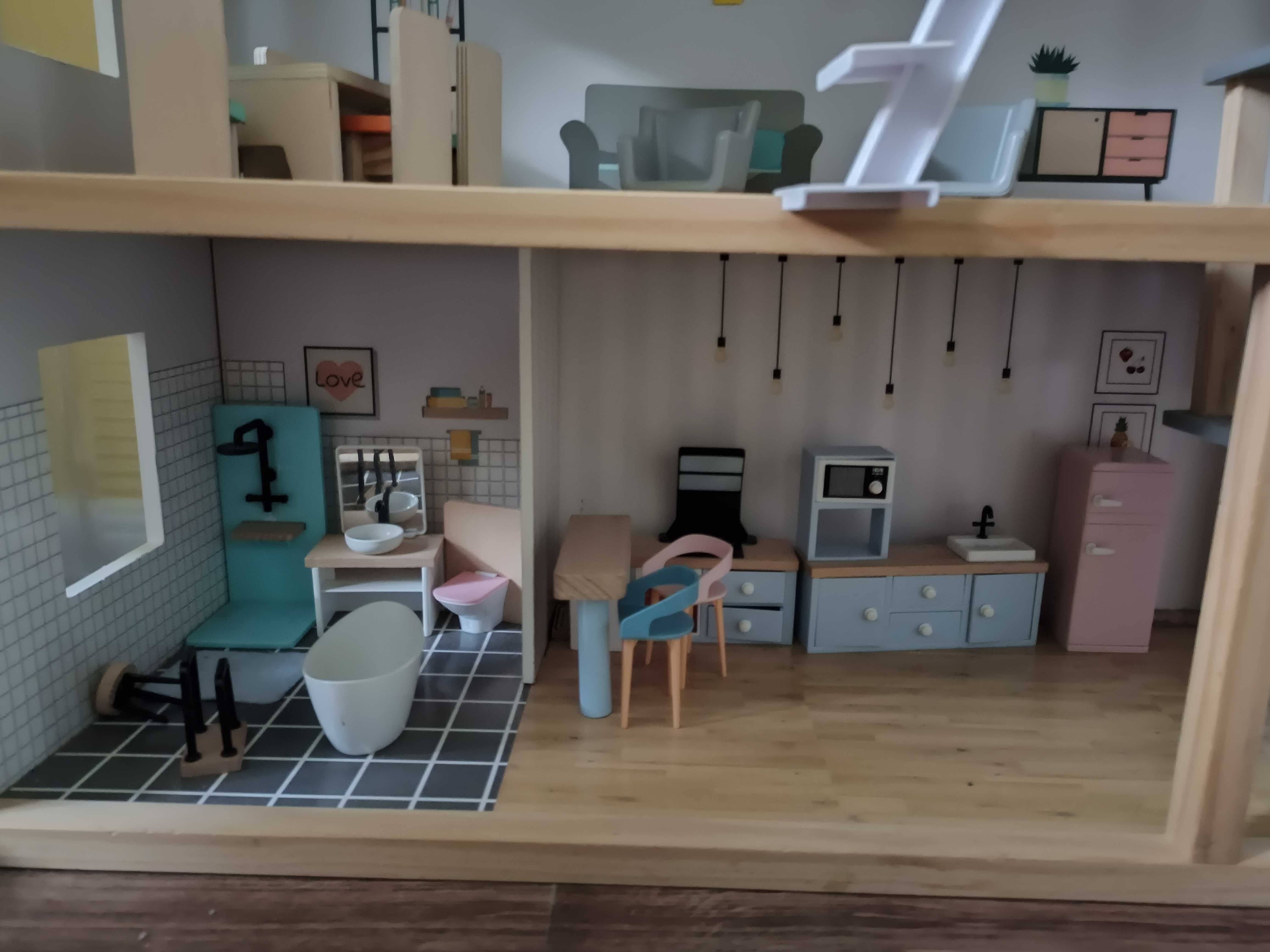 Domek dla lalek drewniany lidl