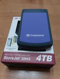 Зовнішній жорсткий диск Transcend StoreJet 25H3 4ТБ (USB 3.1)