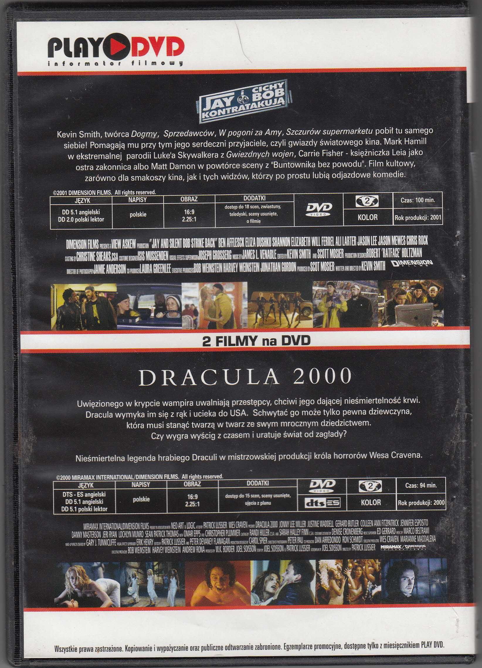 Dracula 2000 / Jay i Cichy Bob kontratakują - 2 dvd