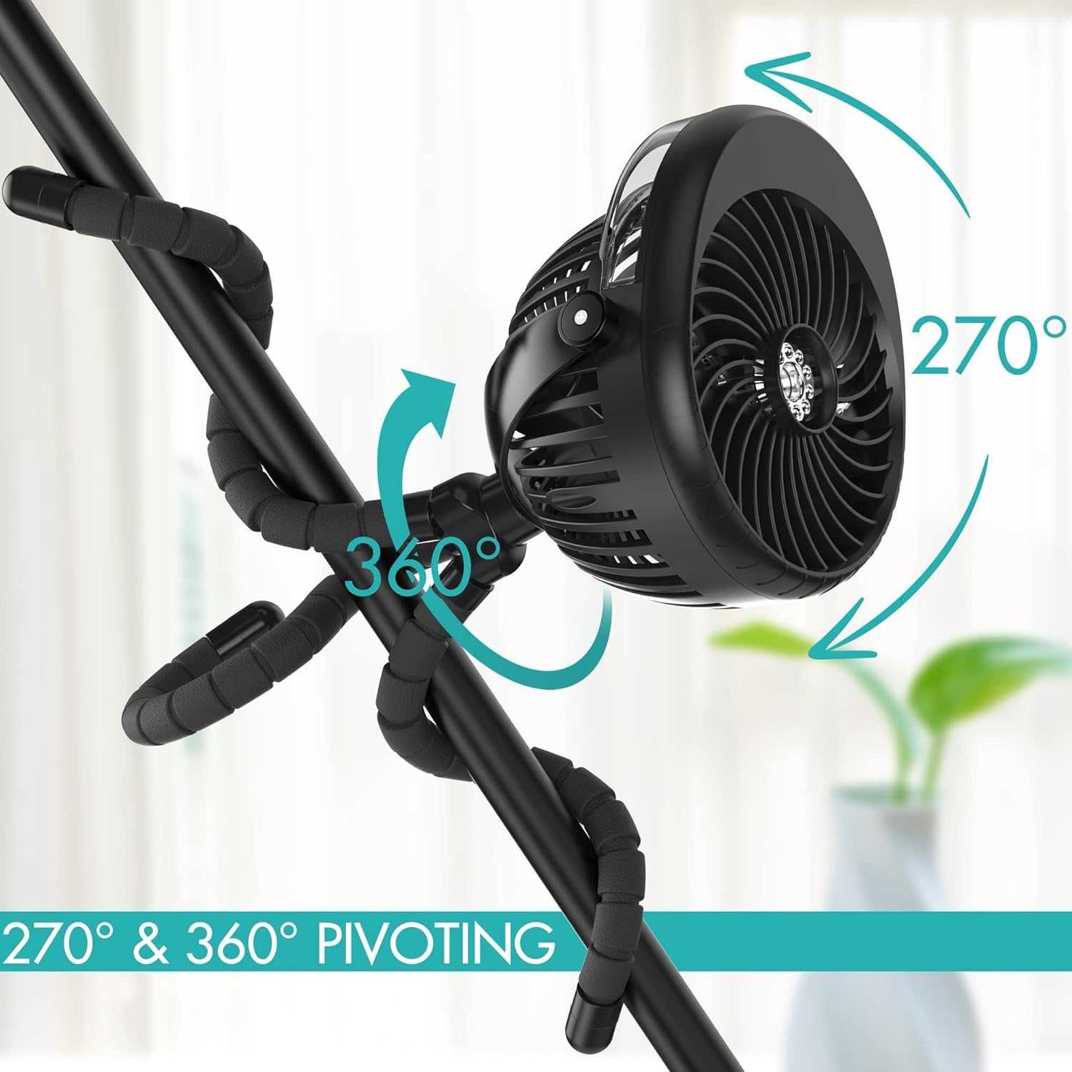 Wiatrak wentylator przenośny nawilżający statyw 360 USB 511