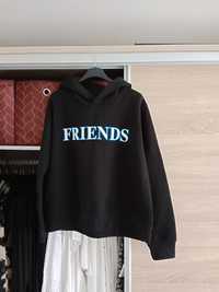 Czarna bluza z kapturem friends top secret xl