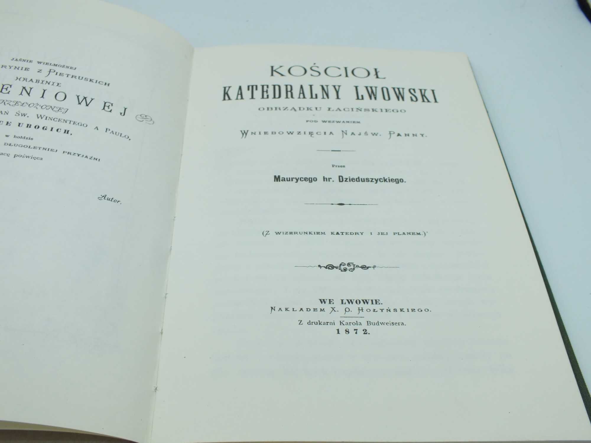 Kościół Katedralny Lwowski reprint wydania z 1872 r