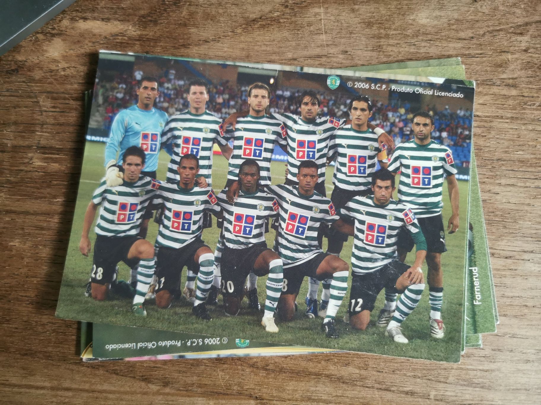 Pack Sporting 2006 | Postais, Cartas e Tazos Holograma